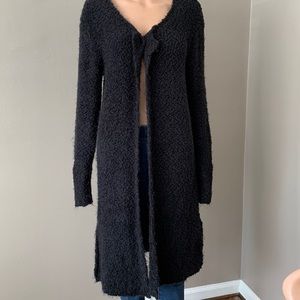 Pol Black Cardigan Sweater